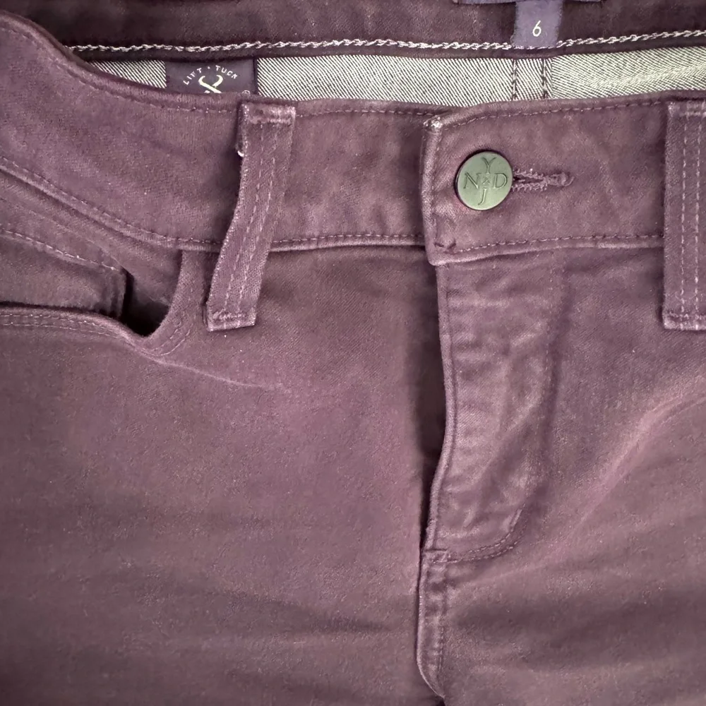 NYDJ‎ Alina Leggings Purple Denim Stretch Pants Women's Size 6